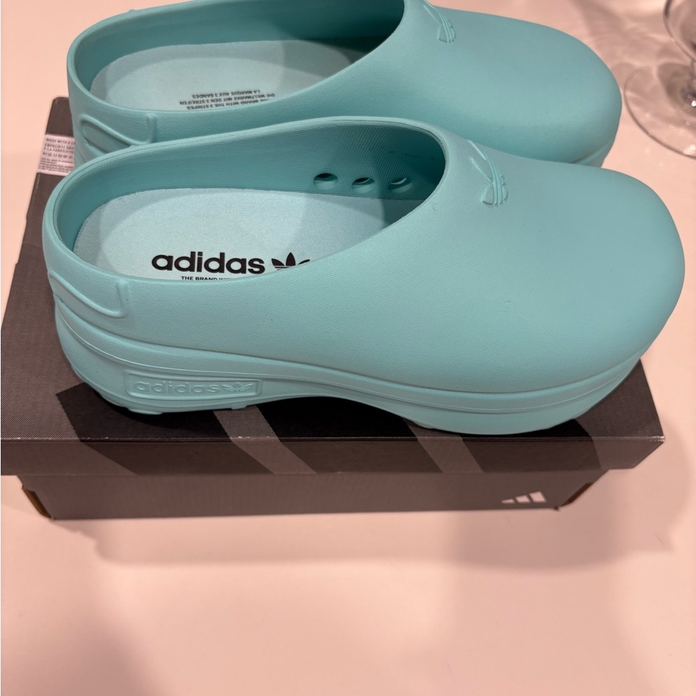 Adidas Turquoise Slip-On Shoes